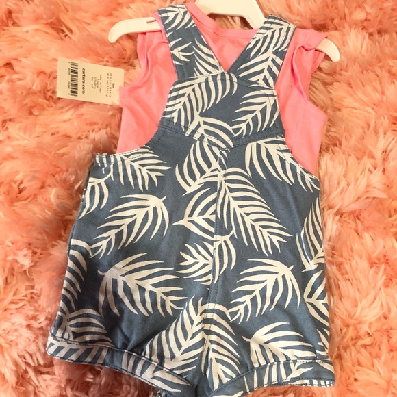 NWT Carter’s Baby Girl Overall Set 6 Months - Picture 2 of 3